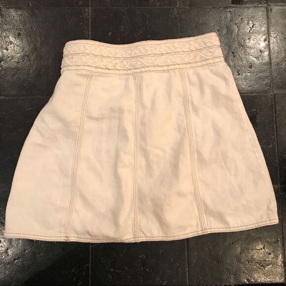 Free People Braided Baby Mini Skirt in White - Picture 5 of 8
